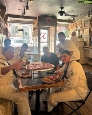 Frank Pinello Instagram - A few years back I had the privilege of cooking for a few days on the #ussnewyork as all the ships came in for #fleetweek . They flew me 100 miles out to sea on a helicopter (slide 5). I slept in the bunks and woke early to cook for our service members. It was an eye opening event to say the least. Love and Appreciation to @usnavy for taking me in those days . I really enjoyed telling the story of a cook on a #Battelship. Thank you to all our service members and Military for keeping us safe day in and day out 🇺🇸💙.. #Godbless #Fleetweek #NYC