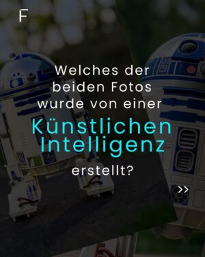 Frank Thelen Instagram - Deepfake-Quiz: Welches ist das KI-Bild? 🤔

Text-to-Image-Tools wie Dall-E, Midjourney oder Firefly werden immer besser und stellen uns zunehmend vor die Herausforderung, die reale Welt von der digital erschaffenen zu unterscheiden.

Deshalb habe ich heute ein Rätsel für euch. Das eine Bild von R2D2 ist KI-generiert, das andere wurde mit einer Kamera geschossen. 🤖

Könnt ihr erraten, welches Bild mit KI generiert worden ist? Und woran macht ihr eure Vermutung fest?

Ich bin gespannt auf eure Antworten. 😁👇🏼

#ai #künstlicheintelligenz #deepfakes
