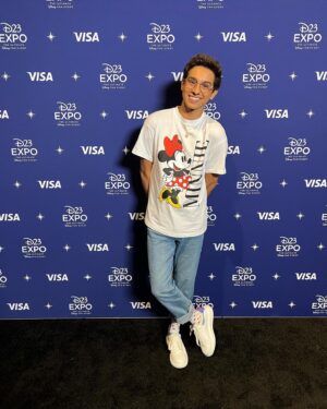 Frankie A. Rodriguez Instagram - D23 is crazy! My childhood hero’s just walking around eating snacks. It’s WILD!