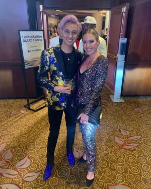 Frankie A. Rodriguez Instagram - In honor of “The Real Campers of Shallow Lake” now streaming on @disneyplus, I wanna share these pics from when my soul left my body and I got to meet these iconic housewives. 

Also thank you to my mother @jackiecoxnyc for making most of this happen!! 

#HSMTMTS #RHOA #RHOC #RHOSLC 🍑🍊❄️