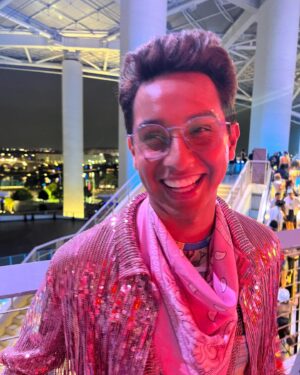Frankie A. Rodriguez Instagram - Beyoncé didn’t sing anything from Dreamgirls or The Pink Panther but I still had a nice time. 🪩🐝📺