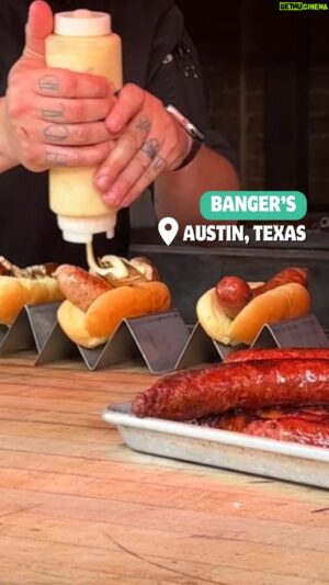 Frankie Celenza Instagram - When in Austin, eat brats. 🌭 Specifically those cooked over a live fire at @bangersaustin. Missed yesterday’s episode of Worth the Hype? All good! Catch Banger’s   more Austin eats with @frankiecooks at the #linkinbio.