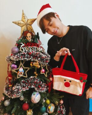 Frankie Chan Instagram - wish you a merry christmas eve🩷
#mirror #frankie #皮皮 #過聖誕
