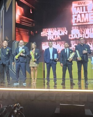 Frankie Edgar Instagram - Still reeling from last weekend in Las Vegas! UFC Hall of Famer, can’t believe it went this fast, feels like yesterday heading to Vegas to fight at UFC 67. I’m so blessed to be able to share this honor with my friends and family who were with me from the beginning always by my side, always supporting me. I owe you all so much and I’m incredibly grateful to have you all in my life. #IronArmy #Fe