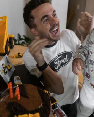Frankie Muniz Instagram - Two years ago today was the greatest day of my life. My son Mauz was born. First, I want to say he’s got the most amazing mom, my amazing wife @pogmuniz, who set up this construction themed birthday for our baby. I’m forever grateful for her and all she does for him. Today, Mauz jammed on the drums while I played harmonica, we played with trucks, tractors and excavators and laid in the ball pit for hours. I love him beyond belief. Only way it might have been a better day would be if any of his friends showed up to celebrate with him. But he’s got mom and dad to love him and celebrate him forever! I love you Mauz. Happy Birthday @mauzmuniz .