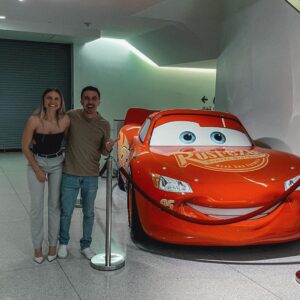 Frankie Muniz Instagram - Id like to say this photo was taken so we could show our son who we met… but really we’re just super fans of Lightning McQueen.