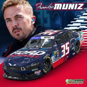 Frankie Muniz Instagram - Can finally announce that I will be attempting to make my @nascar Xfinity Series debut at Daytona International Speedway next weekend in the #35 Ford Performance Ford Mustang! Can’t thank everyone enough for making this a reality! Read more about it at the link in my bio! @fordperformance