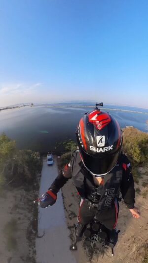 Franky Zapata Instagram - Landing view with @insta360 

#frankyzapata #insta360 #zapata #flyboardair #jetpack #future #technology #innovation #engineering #mobility