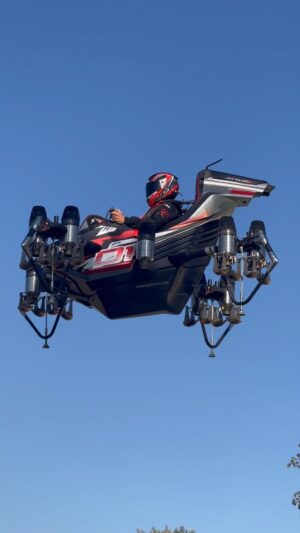 Franky Zapata Instagram - Landing test🏎

@highres_design 
@shark_helmets 

#frankyzapata #jetracer #flyingcar #zapata #future #technology #innovation #engineering #mobility
