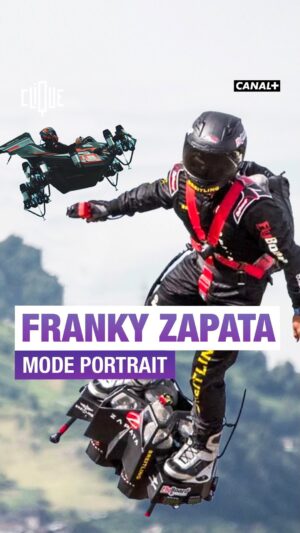 Franky Zapata Instagram - "Voler, c’est ce qui se rapproche le plus de la liberté absolue." - Il a traversé la Manche sur un jetpack et participé au défilé du 14 juillet, l’Iron Man français @FrankyZapata ouvre les portes de son atelier à @Charlotte_Vautier pour lui présenter sa voiture volante, dans #ModePortrait.
