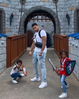 Franz Drameh Instagram - The greatest  Father’s Day present I could have ever received! To spend time with the clones. And what better place to do so than @legolandwindsor happy Father’s Day everyone!! Ps look at little man’s face on the ride 🤣🤣🤣