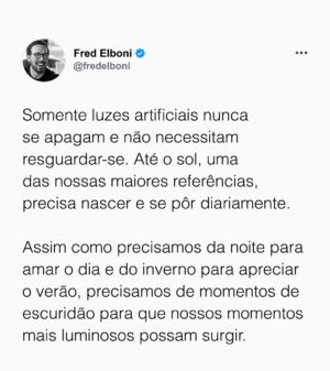 Fred Elboni Instagram - Luminosidade interna ❤️