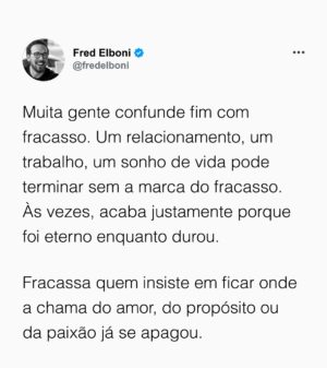 Fred Elboni Instagram - O equilíbrio entre insistir e saber a hora de ir ☺️