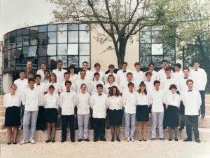 Fred Sirieix Instagram - Just found this old school photo. From 1990. At catering college in Souillac. Can you find where I am? #tbt