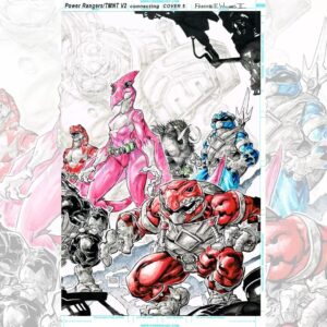 Freddie Williams II Instagram - TMNT TURTLE TUESDAY! Here's part 4 of the TMNT/ Power Rangers vol. 2 interconnecting cover #2 (Part 4 of 5)
