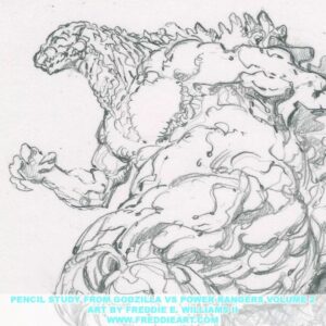 Freddie Williams II Instagram - Pencil study from Godzilla VS Power Rangers
Let me know who you’d like to see me sketch in the comments below!
If you’re into this kind of sketch work, check out the original art section of my website: www.freddieart.com