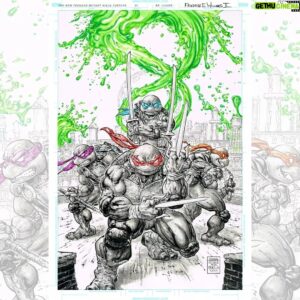 Freddie Williams II Instagram - My new Ninja Turtles cover w/ @BlackSaberComics SDCC exclusive!
Homage to TS Brown, from back in the Mirage days!
Check out @blacksabercomics or this direct link:

https://www.blacksabercomics.com/products/teenage-mutant-ninja-turtles-2024-1-variant-freddie-williams-ltd-to-600