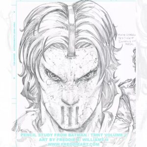 Freddie Williams II Instagram - Casey Jones Pencil study from Batman / TMNT Volume 2
Let me know who you’d like to see me sketch in the comments below!
If you’re into this kind of sketch work, check out the original art section of my website: www.freddieart.com