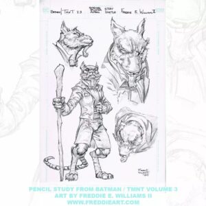 Freddie Williams II Instagram - Master Splinter Pencil study from Batman / TMNT Volume 3
Let me know who you’d like to see me sketch in the comments below!
If you’re into this kind of sketch work, check out the original art section of my website: www.freddieart.com