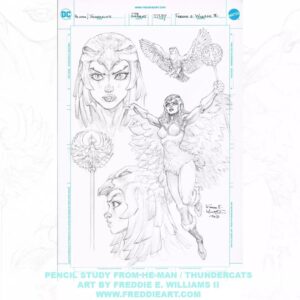 Freddie Williams II Instagram - Pencil study from He-Man / Thundercats
Let me know who you’d like to see me sketch in the comments below!
If you’re into this kind of sketch work, check out the original art section of my website: www.freddieart.com