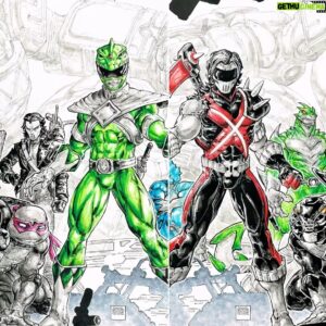 Freddie Williams II Instagram - Hey Guys-I’ve got a bunch of Original Art FOR SALE!
Today I wanna draw your attention to the art for POWER RANGER / TMNT Vol2- in collaboration w/ Kevin Eastman! It can be found on my Original Art site, Link in my BIO! @kevineastmantmnt @kevineastman86