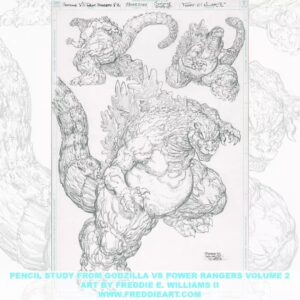 Freddie Williams II Instagram - Pencil study from Godzilla VS Power Rangers
Let me know who you’d like to see me sketch in the comments below!
If you’re into this kind of sketch work, check out the original art section of my website: www.freddieart.com