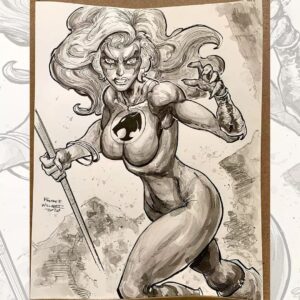 Freddie Williams II Instagram - Cheetara Ink wash commission (2020)