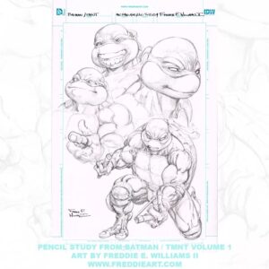 Freddie Williams II Instagram - Michelangelo Pencil study from Batman / TMNT Volume 1
Let me know who you’d like to see me sketch in the comments below!
If you’re into this kind of sketch work, check out the original art section of my website: www.freddieart.com