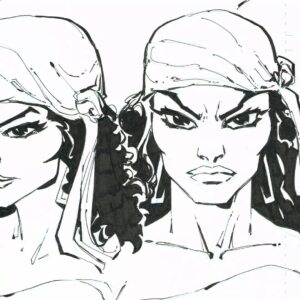 Freddie Williams II Instagram - Hey Guys. I’ve got a bunch of Original Art - FOR SALE!
I wanna draw your attention to my art for ELEKTRA: Black White & BLOOD- in collaboration w/Kevin Eastman! It can be found on my Original Art site, Link in my BIO! @kevineastmantmnt @kevineastman86