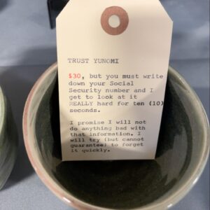 Freddie Wong Instagram - Some more examples from my ceramics table this past weekend at @still_life_studios.

The person who purchased the Daredevil Yunomi successfully caught it and the Cosmic Vase (roll two d10 for price) went for $27.