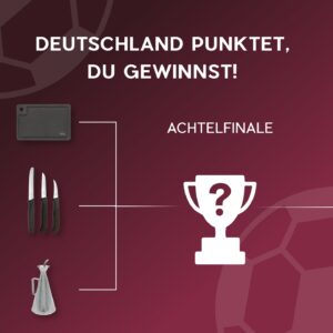 Frederic Fieger-Viehof Instagram - 🎉⚽ Gewinne unser Kleines Schneidemesserset zur Fußball-EM! ⚽🎉

Das zweite EM Spiel der DFB-Elf steht an, und damit auch unsere zweite Verlosung! 🥳
Tatsächlich kann die Nationalmannschaft morgen schon das Achtelfinale klar machen - und euch damit eine weitere Verlosung erspielen... also DAUMEN DRÜCKEN 🤩🇩🇪

So nimmst du teil:
1️⃣ Folge @fivi_cooking
2️⃣ Like diesen Beitrag
3️⃣ Kommentiere Deinen Tipp für das Ergebnis des Spiels Deutschland 🇩🇪 vs. Ungarn 🇭🇺

Mit unseren Schneidemessern, mit echten Solinger Edelstahl-Klingen von FIVI, hast Du in der Küche immer das perfekte Handling! 🍽️✨
So hat die gegnerische Obst- & Gemüse-Verteidigung keine Chance 🥕🍎⚽

Die Teilnahme ist noch bis Anpfiff (19.06; 18 Uhr) möglich! Unter allen richtigen Tipps wird der Gewinn dann verlost. Der Gewinner-Account wird am Donnerstag bekannt gegeben! Viel Glück! 🍀
PS: Es wird zu jedem Spiel der Nationalelf ein Gewinnspiel geben 😲 Also schau immer wieder auf @fivi_cooking vorbei 😉⚽

#fivi #cookingmadeeasy #EM2024 #EM #EM24 #Fußball #Kochen #Food #Gewinnspiel #DeutschlandVsSchottland #GERSCO #germany #scottland 

Disclaimer: Das Gewinnspiel steht in keinerlei Verbindung zu Meta und wird in keiner Weise von Facebook gesponsert, unterstützt oder organisiert. Fragen, Kommentare oder Beschwerden zu dieser Aktion sind nicht an Facebook zu richten, sondern ausschließlich an den Veranstalter des Gewinnspiels.
FIVI verlost den im Instagram-Beitrag beschriebenen Gewinn. Eine Barauszahlung oder ein Umtausch des Gewinns ist nicht möglich. Durch eine Teilnahme an der Verlosung akzeptiert der Teilnehmer ausdrücklich die Teilnahmebedingungen.