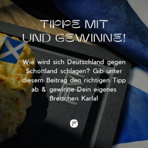 Frederic Fieger-Viehof Instagram - 🎉⚽ Gewinne unser KARLA Schneidebrett zur Fußball-EM! ⚽🎉

Die EM startet heute und wir feiern mit einer besonderen Verlosung! 🥳

So nimmst du teil:
1️⃣ Folge @fivi_cooking
2️⃣ Like diesen Beitrag
3️⃣ Kommentiere Deinen Tipp für das Ergebnis des heutigen Spiels Deutschland gegen Schottland 🇩🇪🏴󠁧󠁢󠁳󠁣󠁴󠁿

Das Schneidebrett KARLA von FIVI ist der perfekte Begleiter für deine Küchenabenteuer während der Fußballzeit und darüber hinaus! 🍽️✨

Der Gewinner wird morgen bekannt gegeben! Viel Glück! 🍀
PS: Es wird zu jedem Spiel der Nationalelf ein Gewinnspiel geben 😲 Also schau immer wieder auf @fivi_cooking vorbei 😉⚽

#fivi #cookingmadeeasy #EM2024 #EM #EM24 #Fußball #Kochen #Food #Gewinnspiel #DeutschlandVsSchottland #GERSCO #germany #scottland 

Disclaimer: Das Gewinnspiel steht in keinerlei Verbindung zu Meta und wird in keiner Weise von Facebook gesponsert, unterstützt oder organisiert. Fragen, Kommentare oder Beschwerden zu dieser Aktion sind nicht an Facebook zu richten, sondern ausschließlich an den Veranstalter des Gewinnspiels.
FIVI verlost den im Instagram-Beitrag beschriebenen Gewinn. Eine Barauszahlung oder ein Umtausch des Gewinns ist nicht möglich. Durch eine Teilnahme an der Verlosung akzeptiert der Teilnehmer ausdrücklich die Teilnahmebedingungen.