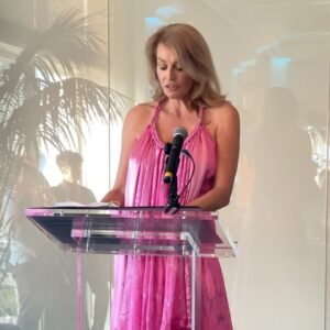 Frederique van der Wal Instagram - A beautiful night at the magnificent Casa Del Mar next to the honored guest of the night , the ocean!

What a honor to speak along side the Schmidt Ocean Institute , Ocean rRsing, Nekton and Celebration of the Sea foundation and 

bringing great people together that share a love for the ocean by helping to weave sustainability into the fabric of all aspects of our lives.

We should all become more eco and less ego!

Thank you to
@schmidtocean 

My dress by 
melissa_kritsotakis 
And designers 
@smartswimsuits 
@runaray 

And the fabulous performance by the 
@wordtheatre 
Performed by actor
@jasonwinstongeorge 

And thank you hair and makeup:
@joannawoodmakeup