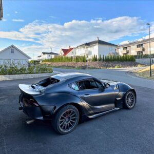 Fredric Aasbø Instagram - Naked Euro GR Supra waiting for its new @rockstarenergy livery! Check out the new @seiboncarbon hood.

#teamtoyota