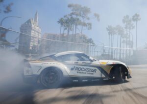 Fredric Aasbø Instagram - First laps on track in Long Beach during Media Day! New @rockstarenergy livery for the #TeamToyota GR Supra on @nittotire, and we’ve worked on finding more front grip. Car felt great! The team has done a great job. Excited for the weekend!

#PapadakisRacing #FDLB @larry_chen_foto