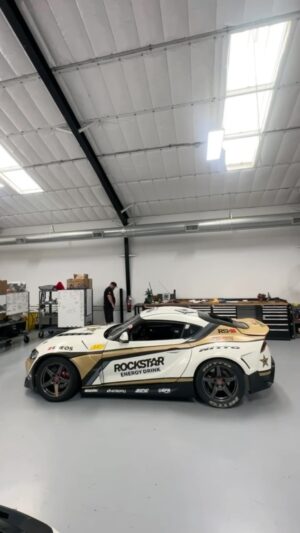 Fredric Aasbø Instagram - New @rockstarenergy look for our #TeamToyota GR Supra! We’re debuting it here in Long Beach today!