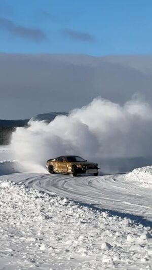 Fredric Aasbø Instagram - The V8 Supra is starting to work alright. 9mm studs and 8000 rpm 🤝

We just did our annual Sweden trip with the @boostracefuel gang - three days of ice drifting with drivers & friends from across the world. Seat time, good hangs and rock n’roll 24/7! Amazing!

#TeamToyota #HoldStumt