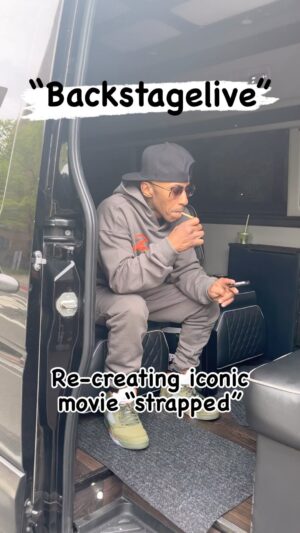 Fredro Starr Instagram - “Backstagelive” onset, re-creating iconic movie #strapped project scene, @the Thomas Jefferson housing project with superstar, #bamboo #fredrostar for his label, #100mad Artist #ufofev #movie #hiphop #family #peace #backstagelive #realhiphopmusic #dreamscometrue