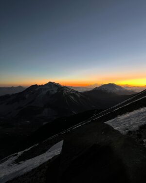 Frida Gustavsson Instagram - -postcards from chile-

above the cloud base the sun rises to a new day over the atacama desert - a day of relentless wind and sunshine. 
an unforgiving yet incredibly enticing environment that has been our home for the last few weeks while climbing. from our high camp (5550m) on el muerto we took a variation of the normal route to the summit (6510m) which included some interesting climbing and trail breaking. two days later we stood at the top of the world's highest volcano, ojos del salado (6893m), in the glaring sunshine and looked out over emerald lagoons and snow capped volcanoes, a sight that will linger with me. 
flamingoes danced by, vicunas showed up and condors flew high. 
laughed alot, learned alot and swam alot in the green hot springs. 
sweet dreams are made of this and I am lucky to have the best climbing partner in @lottahintsa 🫶🏼

❤️