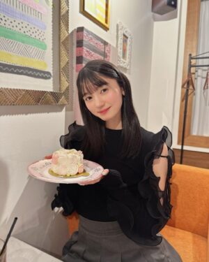 Fuka Kumazawa Instagram - 今日は可愛いケーキ食べたよ🎂❤︎