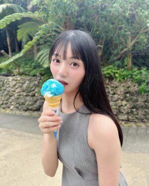 Fuka Kumazawa Instagram - ブルーウェーブ！美味しそうー？🍨