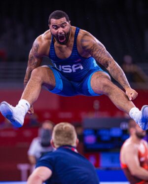 Gable Dan Steveson Instagram - Wow, One year ago I became the Olympic Champion of the World 🥇🇺🇸