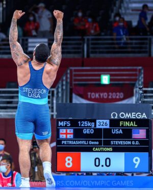 Gable Dan Steveson Instagram - Wow, One year ago I became the Olympic Champion of the World 🥇🇺🇸