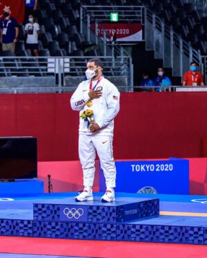 Gable Dan Steveson Instagram - Wow, One year ago I became the Olympic Champion of the World 🥇🇺🇸