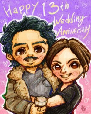 Gabriel Luna Instagram - I love you, Bumbly! Happy 13th Wedding Anniversary! @sma_luna