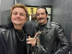 Gabriel Luna Instagram - Working in Vancouver is made all the more fun when your homies are in town making other fun stuff. @arturocastrop #blackleather #untzuntzuntzgang