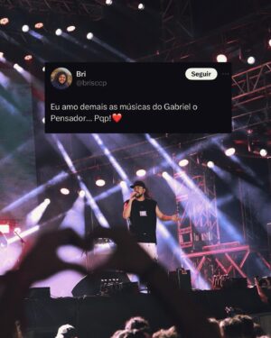 Gabriel, O Pensador Instagram - Muito bom fazer parte da vida de vocês e ter vocês na minha! Viajando aqui nos comentários na rede vizinha