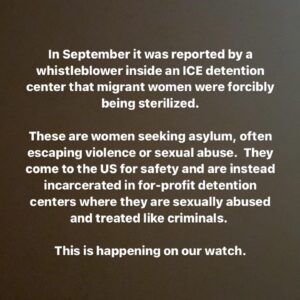 Gabriela Quezada Bloomgarden Instagram - ***Photo has nothing to do with my caption except to hopefully bring more attention to the horrific migrant crisis.  (If correlation between photo and caption is offensive please let me know) It is my belief that awareness leads to outrage and outrage leads to action/change. 

This is old news that I honestly was not fully aware of as it came out during the crazy election time but it is horrific and I think crucial that we are made aware of how our country treats migrants.

In September it was reported by a whistleblower inside an ICE detention center that migrant women were forcibly being sterilized.

The US has a long history of medical violence towards BIPOC.  More specifically, gynecology has an extremely violent and controversial past that dates back to slavery.  Gynecology was founded using Black bodies as test subjects.  Enslaved women were experimented on often having to endure operations without anesthesia.  Between the 60s-70s thousands of Native American women were sterilized against their knowledge or consent.  This is just one example of the numerous forced sterilizations that have occurred on BIPOC under the US government’s watch. 

THIS IS STILL HAPPENING TODAY.  Thanks to a whistleblower report by Dawn Wooten, a former nurse at a Georgia ICE detention center it came out that ICE was performing hysterectomies on migrant women WITHOUT their knowledge or consent.  These forced surgeries were disguised as "routine gynecological screenings."  In addition, Wooten also reported that the facility was not following CDC guidelines or standard Covid protocols.  She alleges detainees were refused Covid tests despite having symptoms and staff was forced to work even if they were symptomatic amongst many other serious allegations.  

As of a few weeks ago more than 40 women have submitted written testimony claiming medical abuse.  It should be noted that these women face retribution for speaking out and even deportation.    

Of course ICE has not admitted to the charges and the monster of a "doctor" Dr. Mahendra Amin denies the allegations.

(Cont. in comments)
