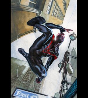 Gabriele Dell'Otto Instagram - “Miles Morales:Spider-Man” #1 blind pack @panini_comics variant 1 di 1!!!!!! Acrylics @liquitexofficial on heavy board #milesmorales @marvel #comics #comicart #art @yokaidavid @carmisterpixel
