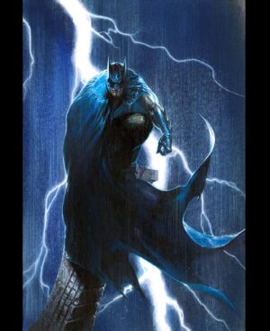 Gabriele Dell'Otto Instagram - “Batman variant cover #136” acrylics @liquitexofficial on heavy board @dcofficial @batman #comics #comicart #art @yokaidavid @carmisterpixel